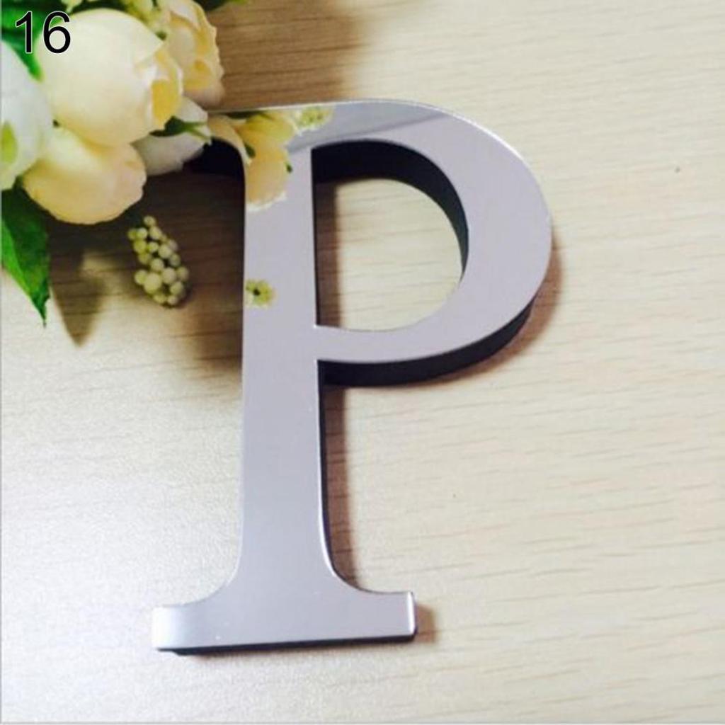 26 English Letters DIY 3D Decal Art Mural Wall Stickers Home Decor