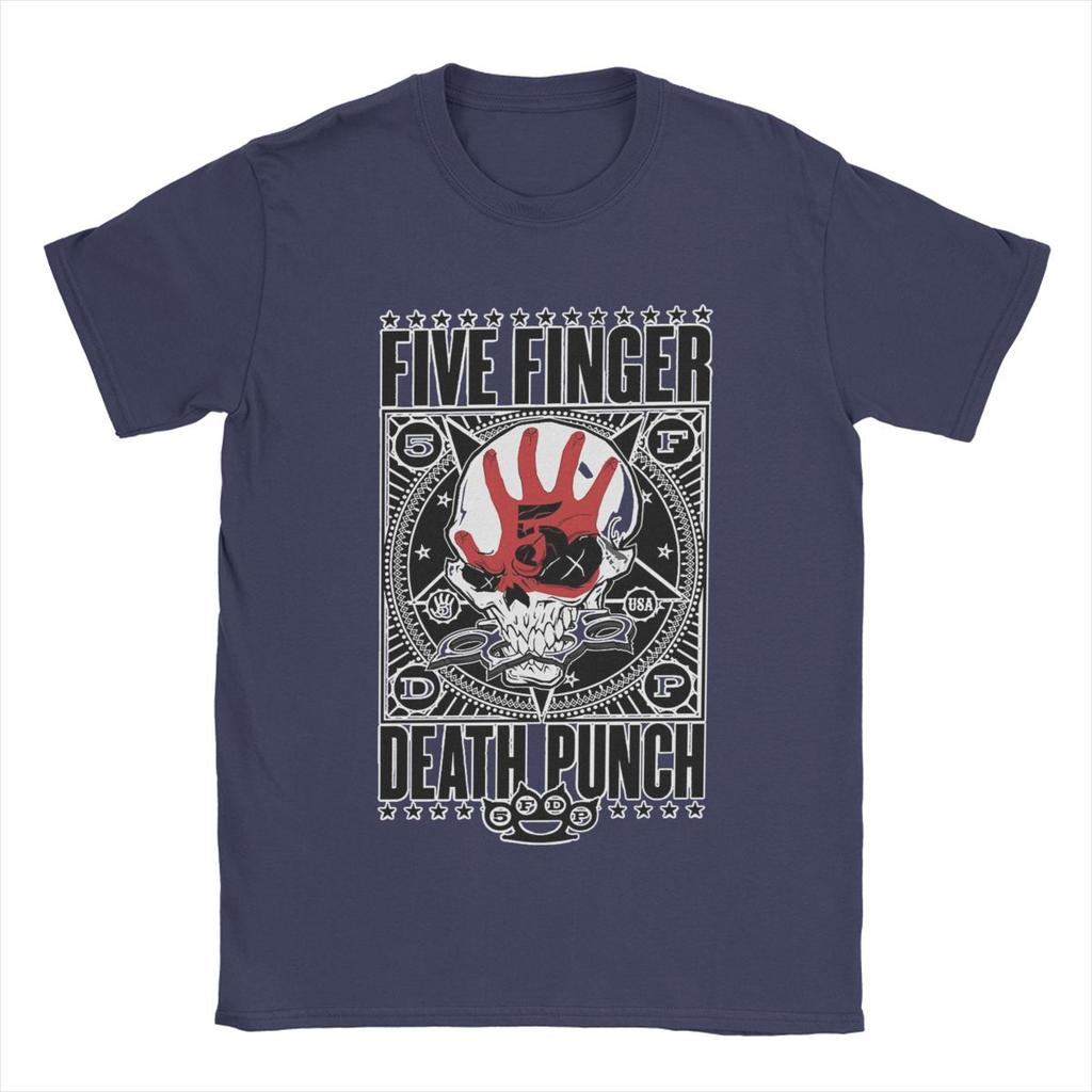 Five Finger Death Punch 5FDP Мужская футболка Винтажные футболки Короткий рукав Круглый вырез Футболки Хлопок Идея для подарка Топы