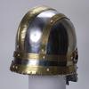 Vendal Mendulsaa Sca Larp , Viking Helmet, Medieval Templar Knight Crusader Armor, Viking Lerp Warrior Helmet, Steel  Brass Helmet