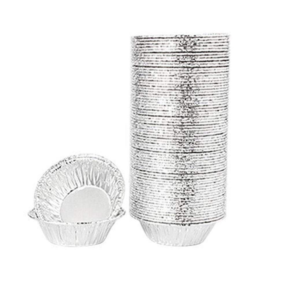 100 шт. Круглая форма для тарта, одноразовая форма для пирога, форма для торта, скорлупа, форма для яичного тарта, чашка для выпечки