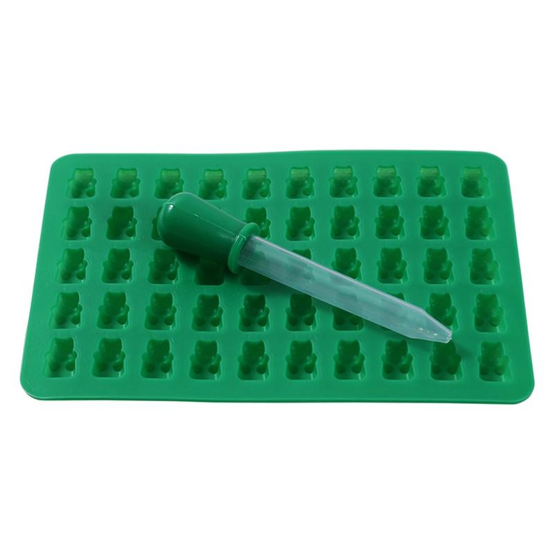 50 Gummy Maker Cavity Bear Mold  Silicone Chocolate Candy Ice Tray AVE