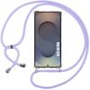 Case for Samsung Galaxy S25 Ultra - Transparent with Purple Lanyard - BOOLING®