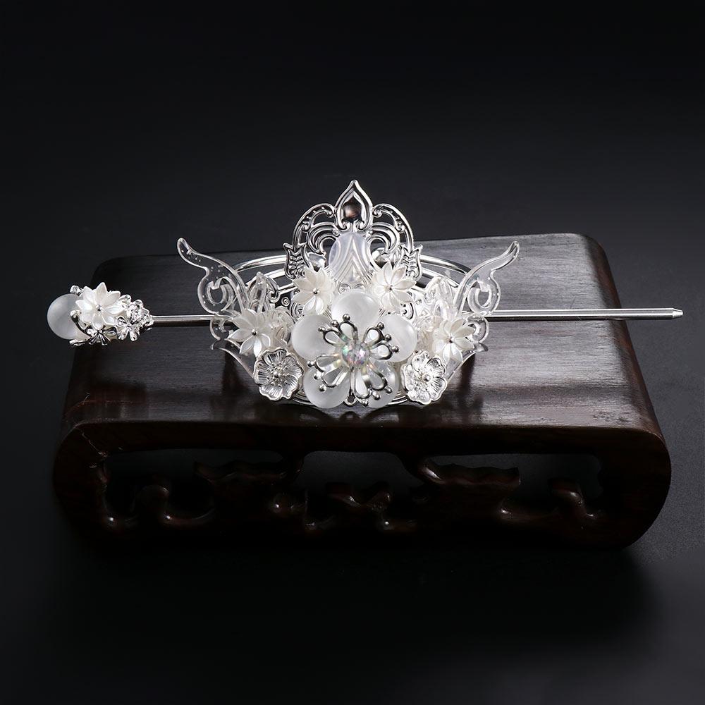 Женский мужской головной убор Circel с цветочным принтом, палочка для волос, аксессуары для волос, заколки для волос в китайском стиле, вилка для волос