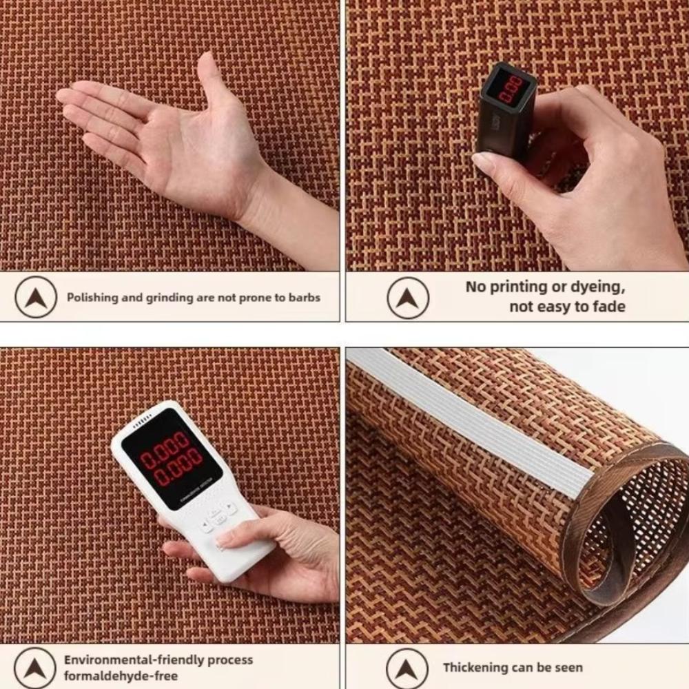 1 Pair Rattan Cooler Pillowcase Breathable Pillow Protecter Summer Cool Pillow Cover  Dormitories