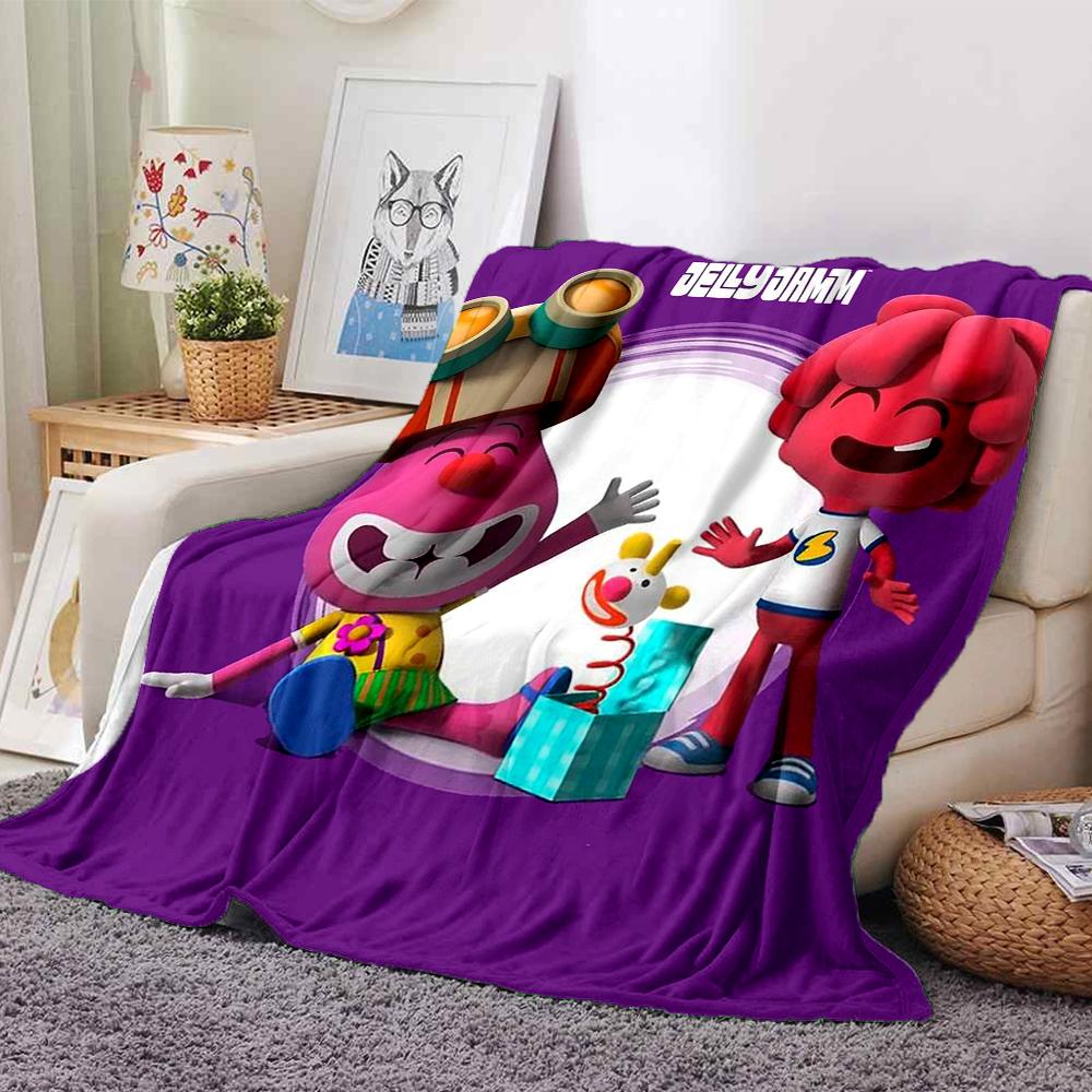 Jelly Jamm Theme Printed Blanket - Perfect for Couch, Bed, Travel & Outdoor Use | Machine Washable, Cozy & Durable.