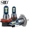 1 шт. H8 H11 Led H7 HB4 9006 HB3 9005 Противотуманные фары Лампы 10SMD 3030 Чипы Автомобильные ходовые огни Супер яркий автоматический свет 12 В 6000 К