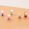 Simulation Sundae Ice Cream Milk Tea Drink Food Game Mini Ornament Jewelry Mobile Phone Case Diy Accessories Toy