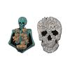 Cute Cartoon Cats Skull Brooch Unique Design Sturdy Alloy Materials Playful Accessory For Casual Outfits Party Wear