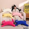 Solid Color Cat Throw Pillow Plush Toy Doll Cat Doll Home Pillow Cushion Girl Leg Long Pillow