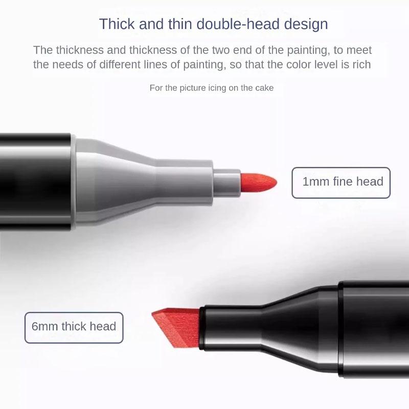 30/48 цветов, маркеры, кисти, набор ручек, маркер для рисования, школьные художественные принадлежности для художника, канцелярские принадлежности, двусторонние маркеры