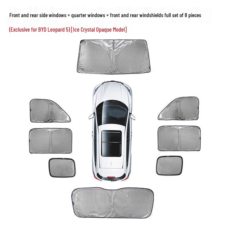 Непрозрачный солнцезащитный козырек из ледяного кристалла для BYD Leopard 5 - Теплоизоляция и конфиденциальность