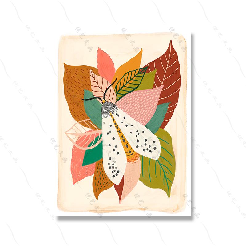 Гриб Бабочка Вдохновляющие цитаты Плакаты и принты Бохо Детская Настенная картина Картина на холсте Скандинавский декор для гостиной