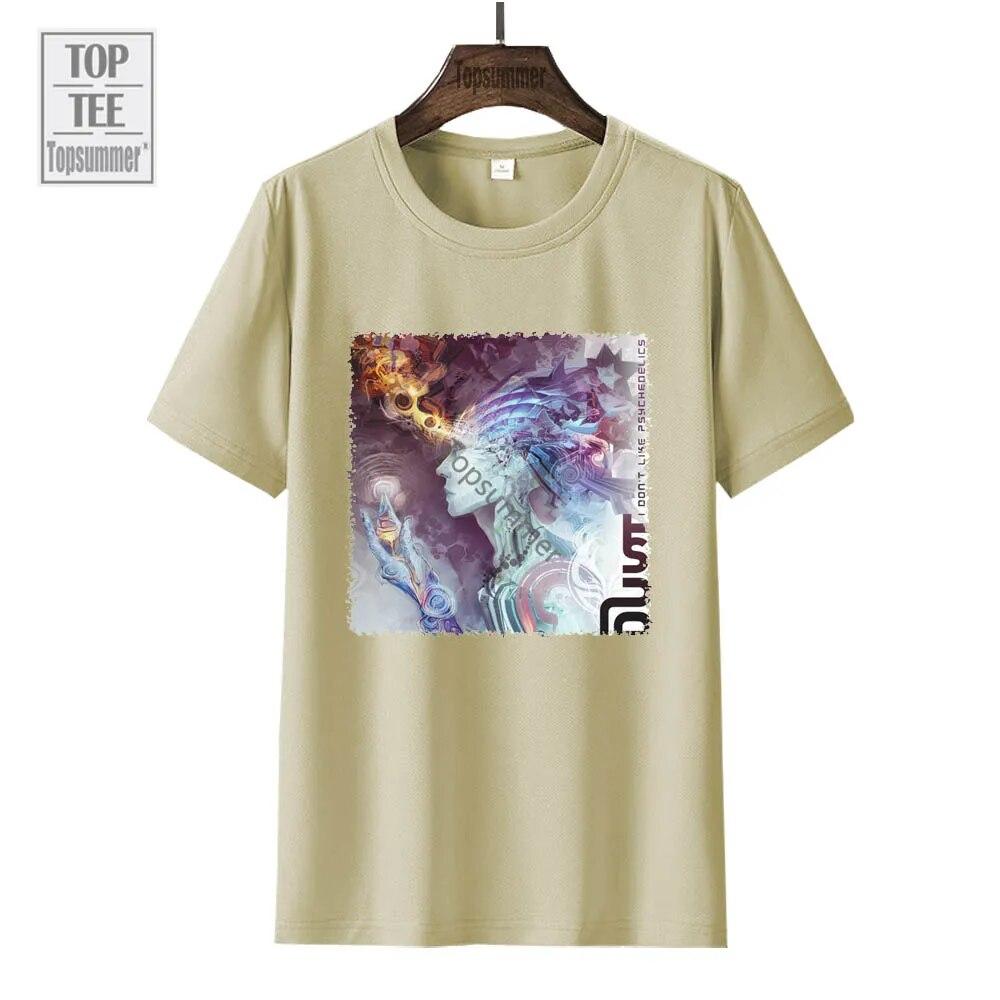 Футболка с альбомом «Я не люблю психоделики», футболка Dust Tour, унисекс, уличная одежда в стиле готики, хлопковые футболки, женский топ с короткими рукавами