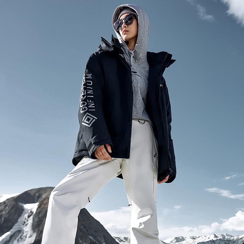 Li Ning Горячие горшки Коллекция пуха Пуховик Мужской Черный AYMT321-4