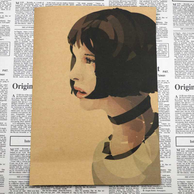 Free Shipping: Leon Lyne Killer Classic Retro Movie Poster - Nostalgic Kraft Paper Decorative Art