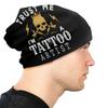 Tattoo Artist Skull Bonnet Femme Fashion Knit Skullies Beanies Cap Unisex Women Warm Winter Slouchy Beanie Hat