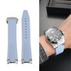 21-мм фторированная резиновая ремешок для часов Longines hydroconquest L3.781/L3.883.4 Conquest Sports Diving Часы Ремешок+Металлический интерфейс