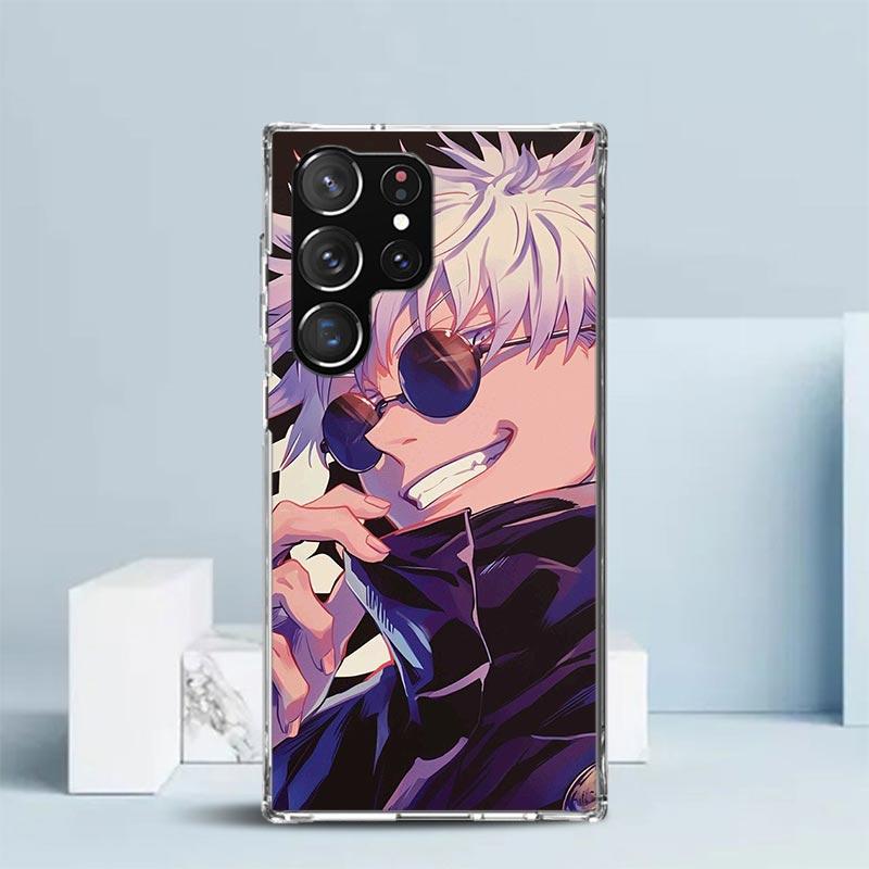 Kaisen J-Jujutsu Годжо Сатору Чехол для телефона Samsung Galaxy S24 S25 Edge S26 Ultra S22 S23 Plus S21 + S20 FE Мягкий ТПУ задняя крышка