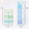 1/4 шт. Нежная цветовая схема липучки градиентная серия квадратные индексные бирки наклейки блокнот самоклеящийся дневник