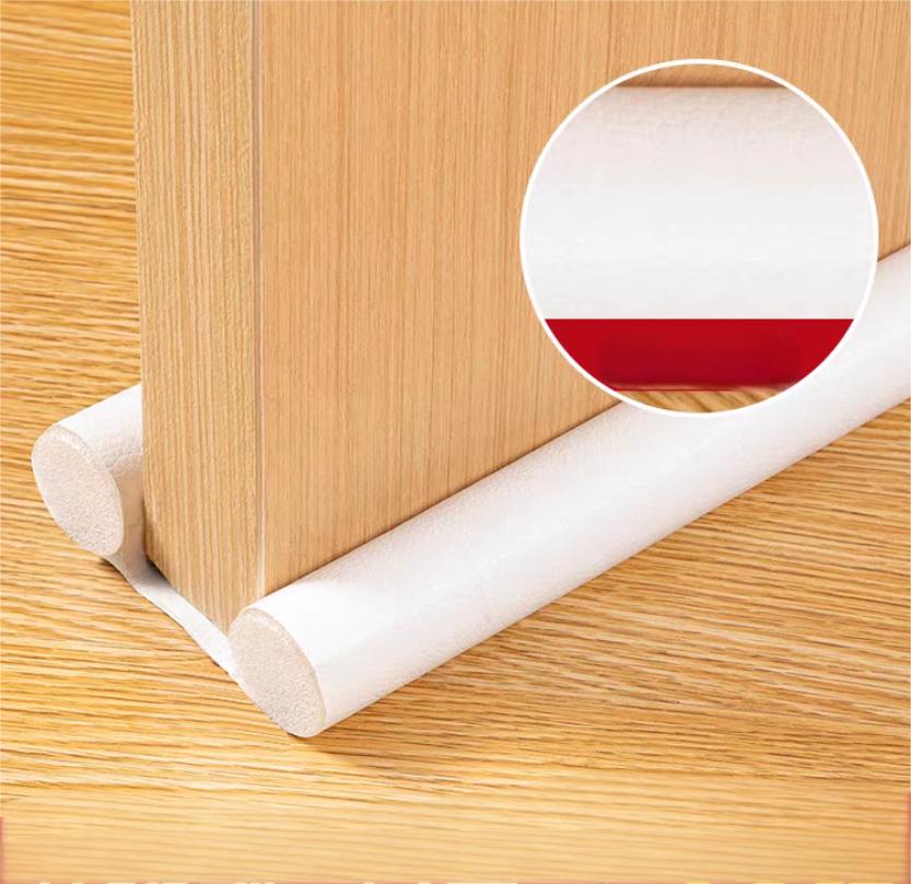 37-Inch Leather Foldable Flexible Household Rubber Door Bottom Sealing Strip Guard Draft Stoppers for Draft Prevention