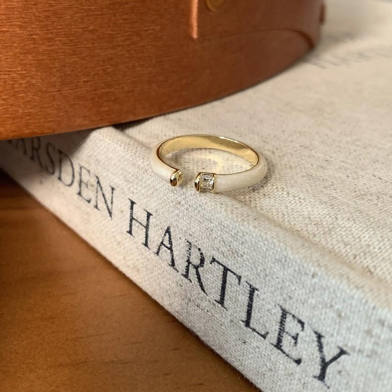 Enamel Colorful Butterfly Ring For Women Adjustable Open Design Unique And Jewelry Chic