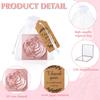 1-12PCS Luxury Rose Mirror Gift Kit Suitable for Wedding Events Celebrations Party Souvenir Gifts Handheld Pocket Mirror Set ZYF