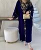 New Islamic Moroccan Stylish Abaya Gown Dress VELVET Farasha Kaftan Dubai