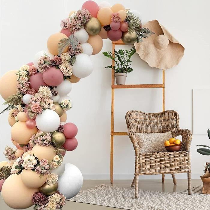 Guirlande de Ballon - Non spécifié - 105pcs - Beige, Rose, Or métallisé - Latex - Décoration de fête