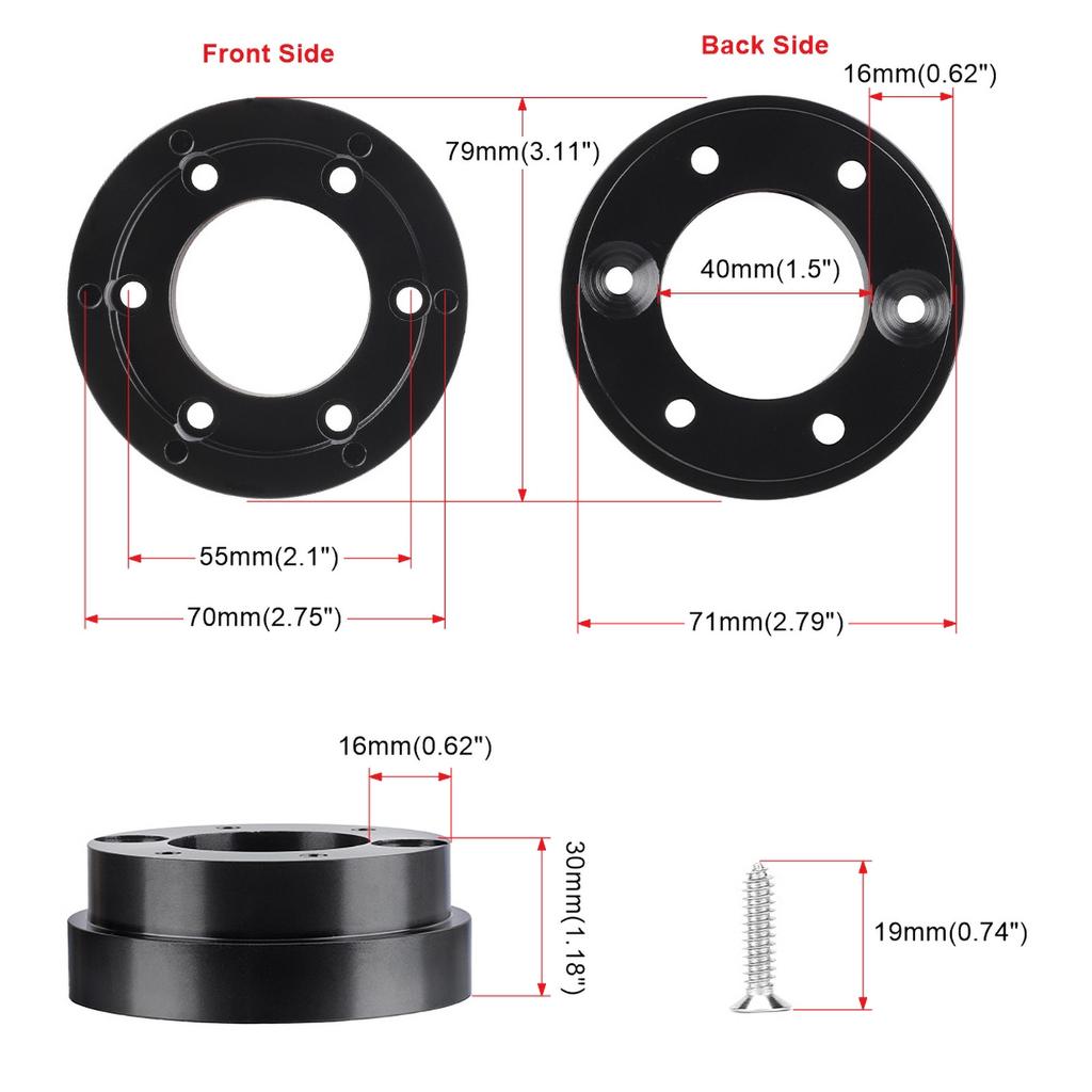 For Logitech G29 G920 G923 Auto Sport Drifting Steering Wheels 350mm 14inch With Adapter Plate 70mm PCD For Racing Game CNSPEED