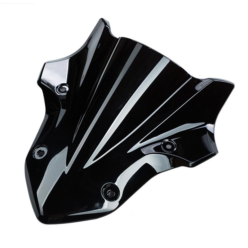 Black Motorcycle Windshield Windscreen Wind Deflector for Kawasaki Z900 2017 2018 2019 ABS Accessories