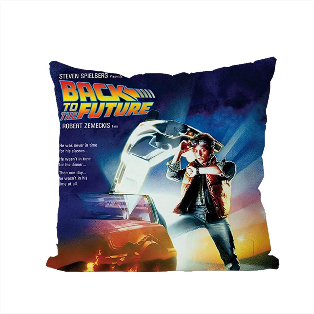 BBack To The Future Pillow Case For Car Sofa Decorative Home Doublesided Print Plush Square Throw Pillow Cushion Cover