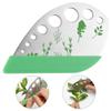 9 Holes Herb Stripper Stainless Steel Herb Leaf Stripping Tool with Protective Cover