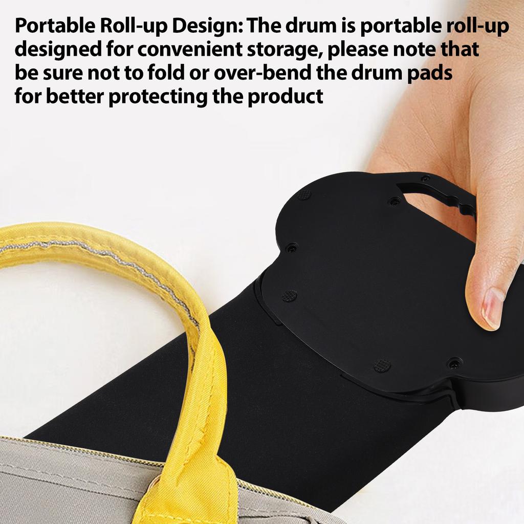 Электрическая барабанная установка Портативный набор барабанных пэдов 9 пэдов Встроенный динамик Светодиодный экран Мониторинг с