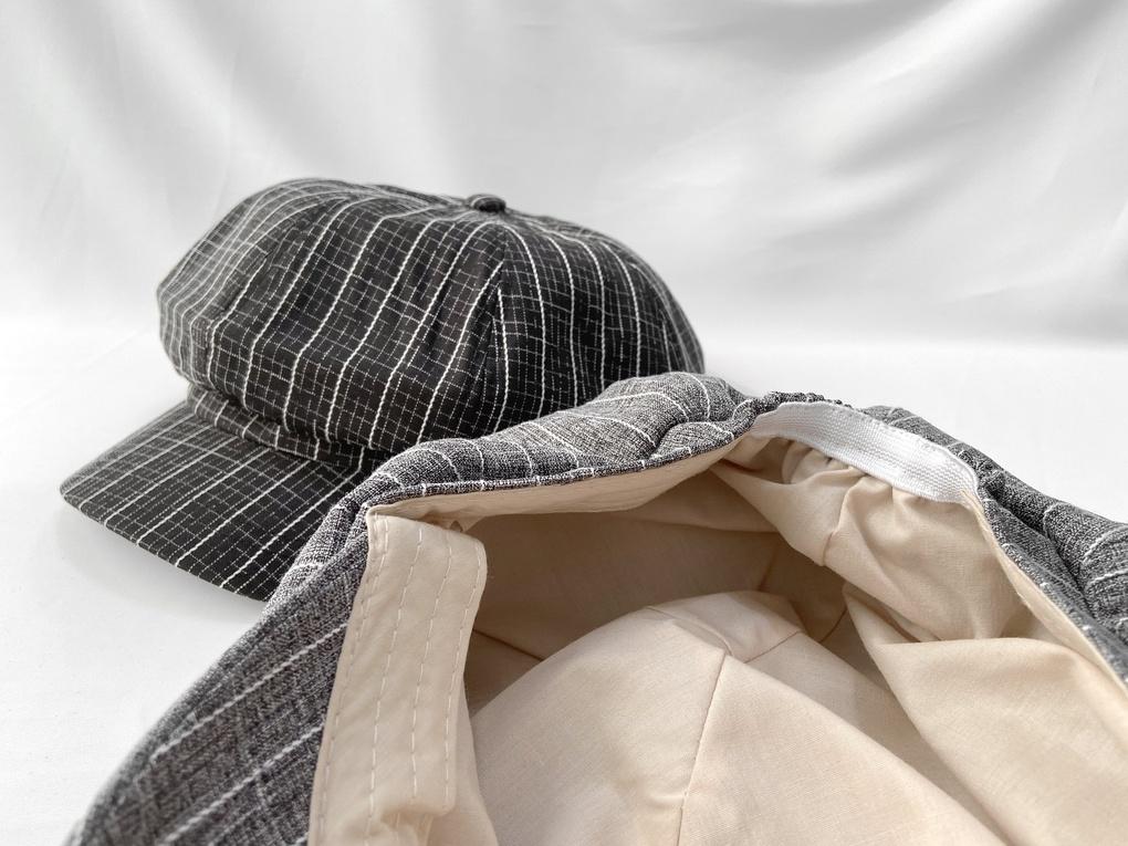 Women's Unisex Striped Boy Cap Ball Cap Hat Basic