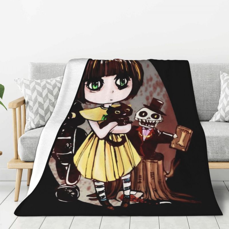 Custom 3D Print Fran Swedish Graphic Adventure Game Bow Blankets Comfortable Soft Flannel Winter Throw Blanket for Couch Bedding