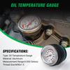 M30X1.5 Motorcycle Fuel Tank Cap With Oil Temperature Gauge Engine Valve Cover Oil Filler Cap For Kawasaki 650 KLR 87-98