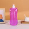 Collapsible Water Bottle 480ml BPA Free Reusable Water Pouch Hiking Camping Travel Sports Folding Water Bag Portable Leak-Proof