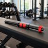 3PCS PVC Grip Weight Bar Set Threaded Ends Black and Red Dumbbell  Weight Lifting