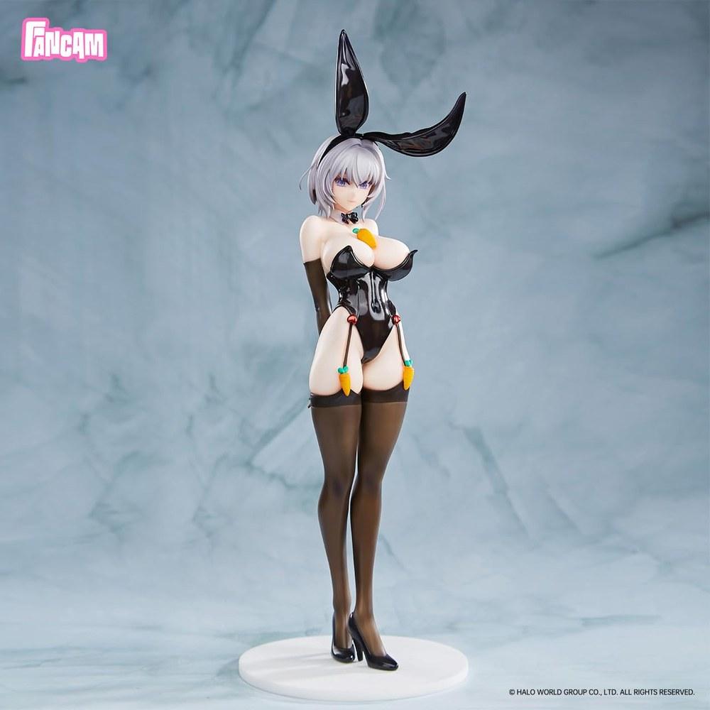 Фигурка QINGCANG Bunny Girls Black Rabbit в масштабе 1/6, изготовлена ​​из ПВХ и АБС-пластика, раскрашена, в сборе.