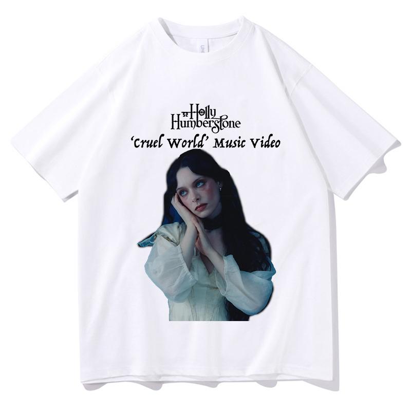Holly Humberstone Cruel World TShirt Merch for Unisex and Women Tour 2026 TShirt Fan Merch Boys Girls Tour Dates Short Sleeve Tees