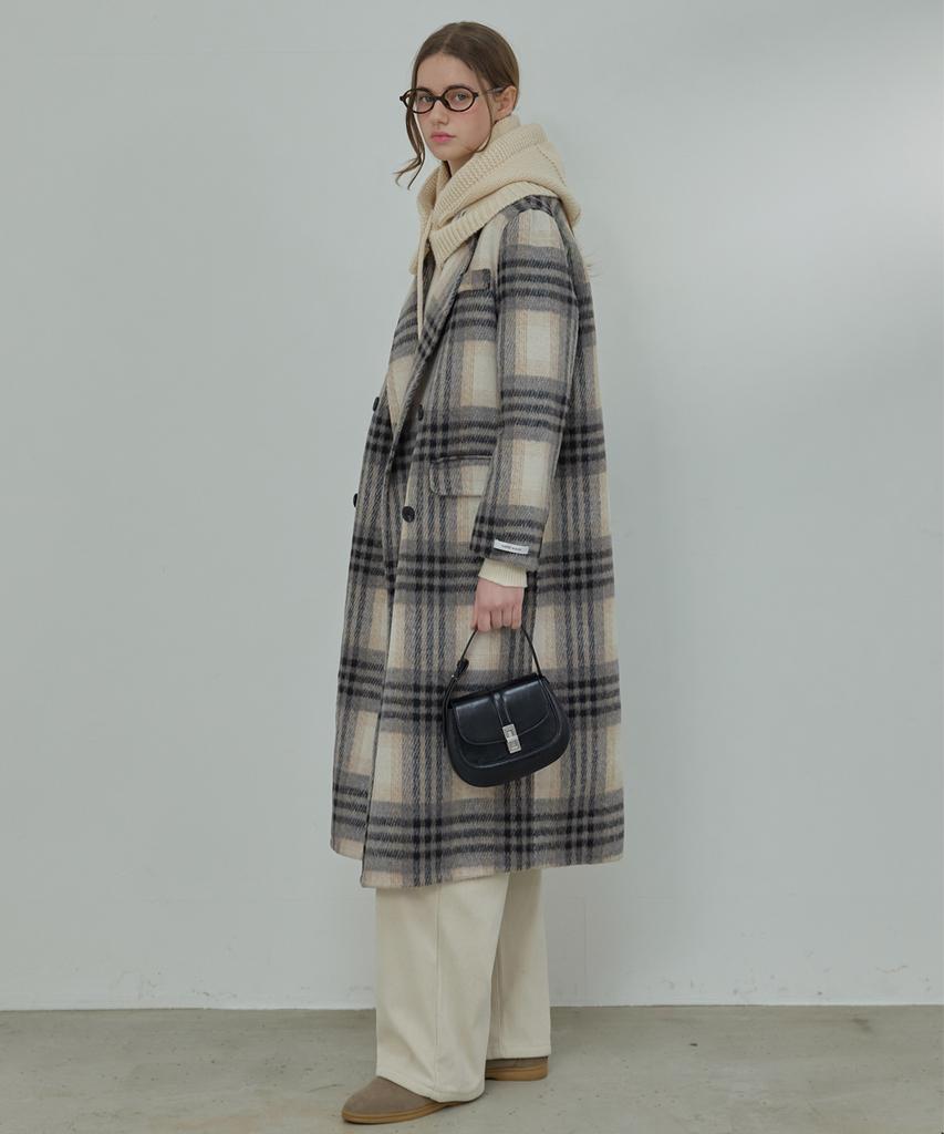 SLOWLOLLI An Check Handmade Coat - Check