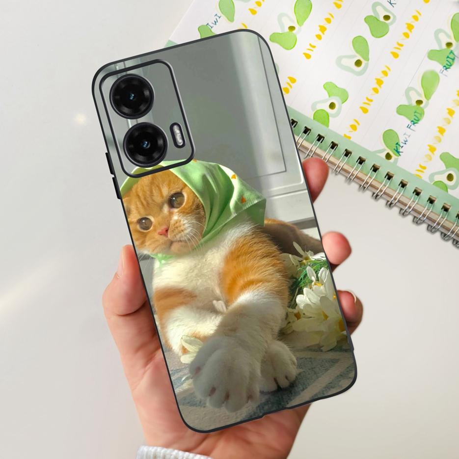 Для Motorola Moto G35 G55 G85 Чехол Милый Расписной Чехол Матовый Чехол для Телефона Для Moto G85 G 35 G55 MotoG35 MotoG55 MotoG85 Мягкие Чехлы