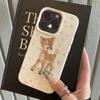Милый Олень и Цветочный Узор Чехол для Телефона Для iPhone 17 Air 16 e 15 14 13 12 11 Pro Max Plus SE Материал ТПУ Чехол