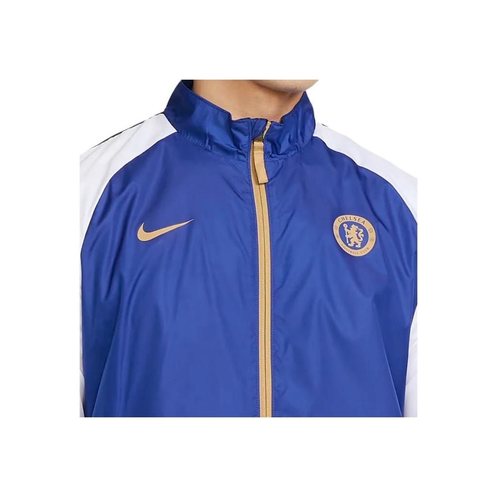 Nike Chelsea Fc Repel Academy Awf куртка с застежкой-молнией на воротнике мужская куртка синяя DV4714-495