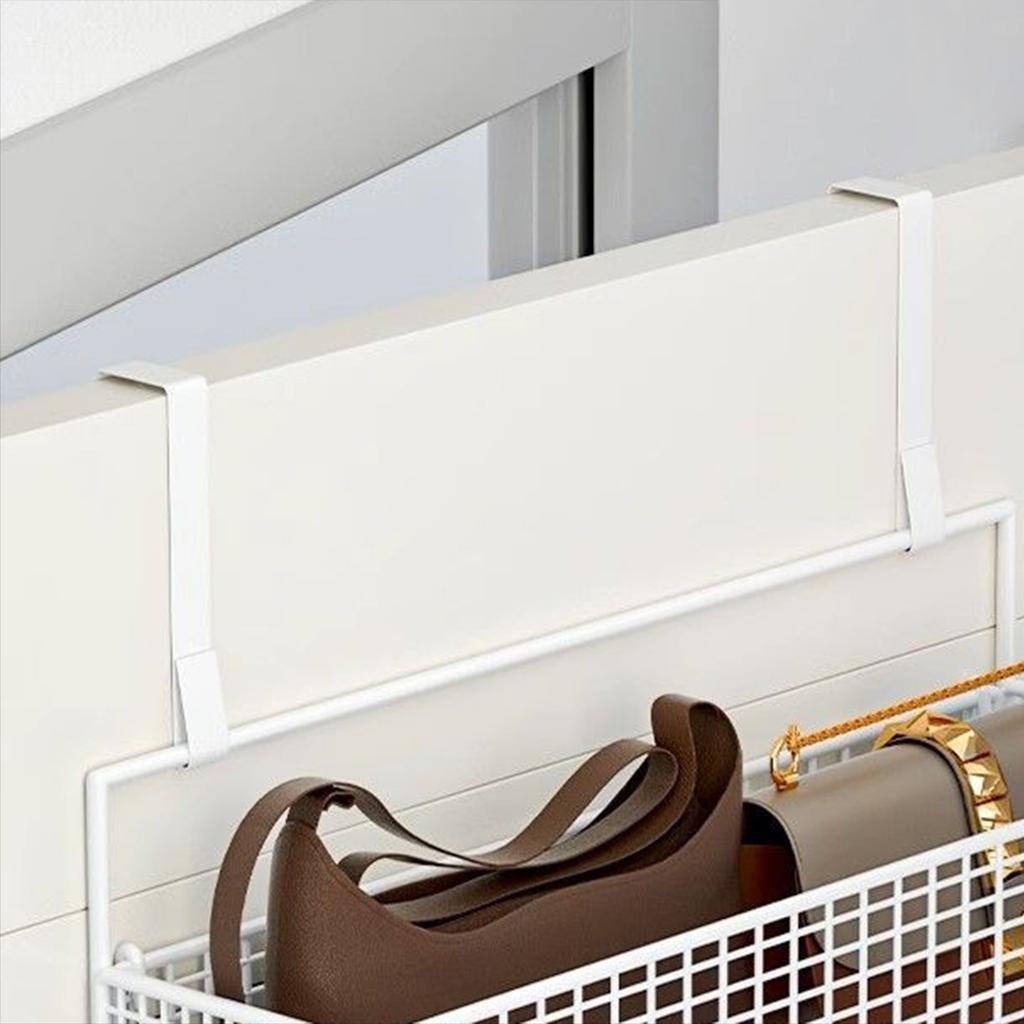 over The Door Organizer 3 Tier Hanging Storage Rack Home Decor Large Capacity Hanging Basket Wall Mounted Shelf for Bedroom
