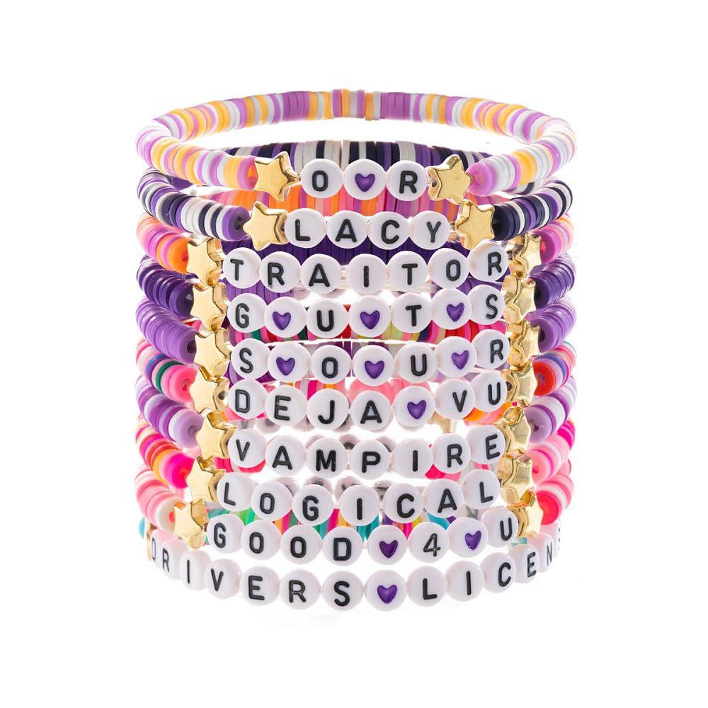 Набор браслетов Оливия Родриго из фиолетовой глины