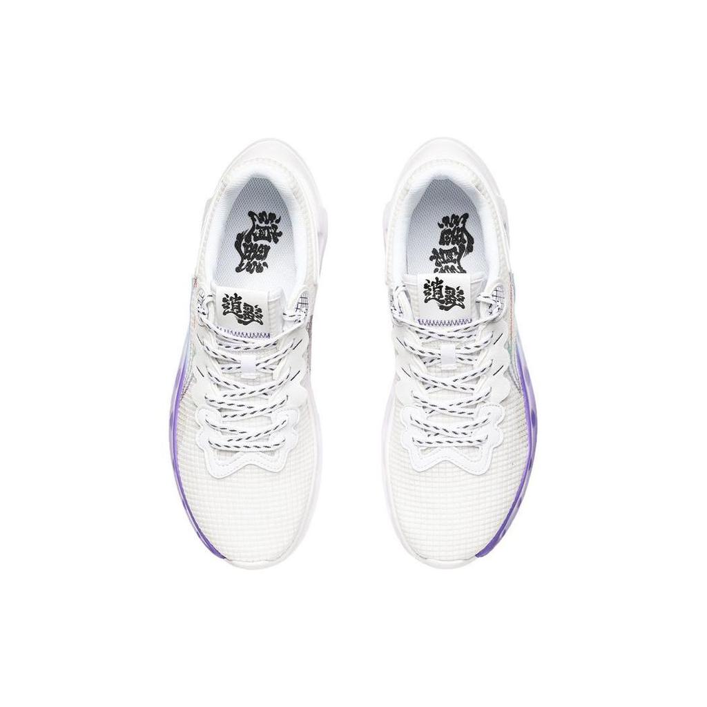 Li Ning Спортивные нескользящие износостойкие низкие беговые кроссовки мужские Белые ARHT041-1