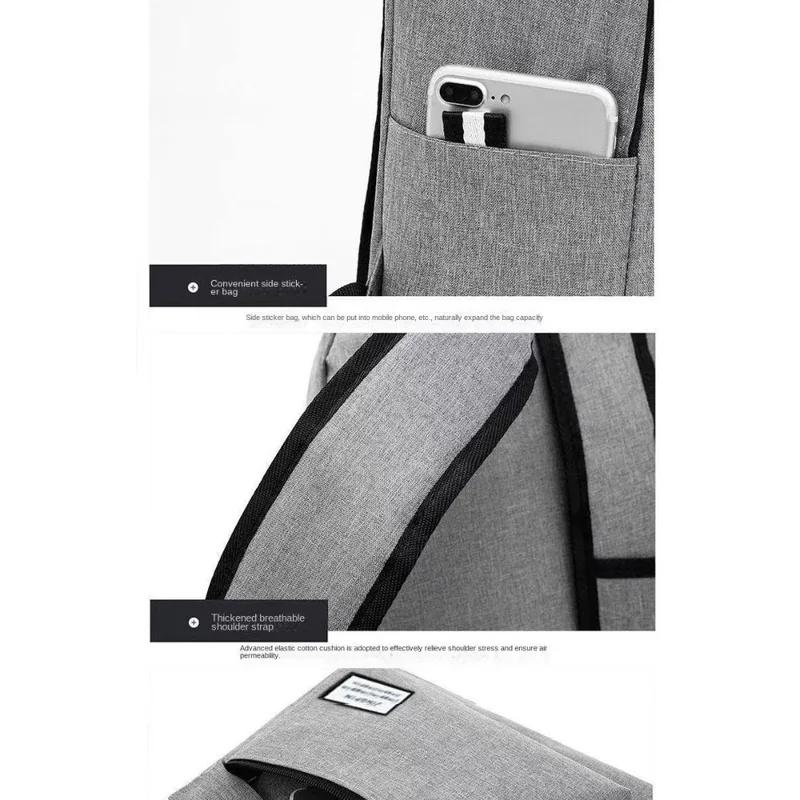 Повседневный мужской минималистичный рюкзак Универсальный рюкзак Большой вместимости Школьный студенческий Рюкзак для компьютера Дорожная сумка Моющийся Унисекс рюкзак