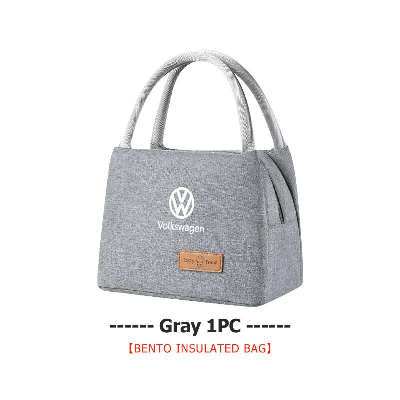 For Volkswagen VW Lunch Box Insulation Bag Picnic Case Food Organizer Bento Scirocco Jetta Beetle Golf 4 5 6 Passat Polo B5