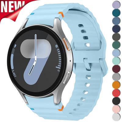 Силиконовый ремешок для Samsung Galaxy Watch 8 7 6 5 40 мм 44 мм 5 Pro 45 мм Браслет для Galaxy Watch 6 8 Classic 43 мм 47 мм Ремешок